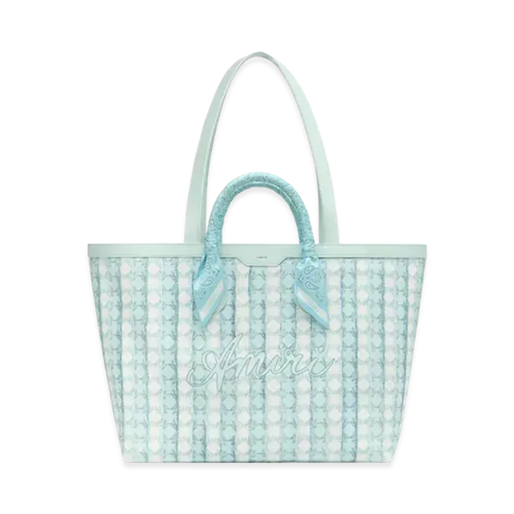 AMIRI Script Tote "Ice Blue"