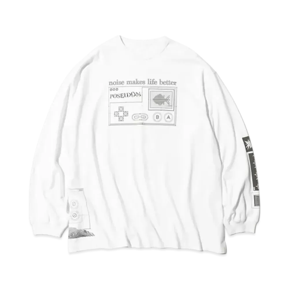 BEAMS Poseidon / Long Sleeve T-Shirt "White"