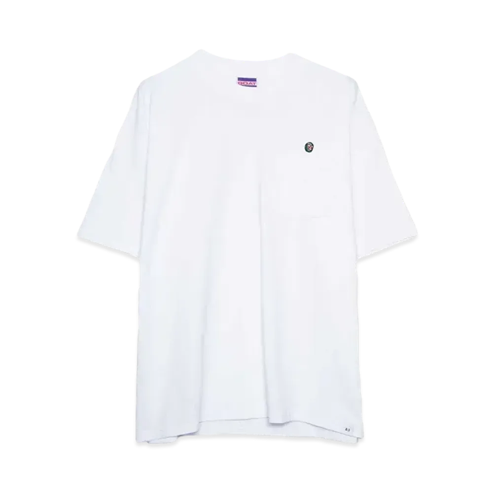 Bedwin & the heartbreakers S/S PRINTED POCKET T "JIMENES" "WHITE"