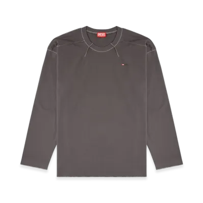 Diesel T-Crahor-Boxt-Ls-T1 Long Sleeve T-Shirt "Grey"