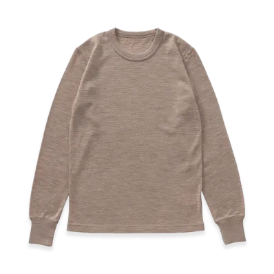 visvim Thermal Crew L/S (Superfine) "Beige"