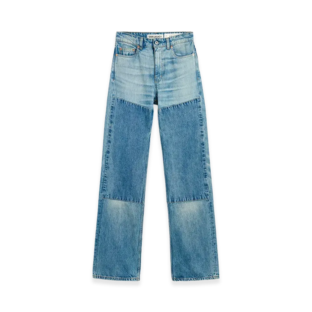 OUR LEGACY Women's Boot Cut "Patched Saddle Repair Wash"