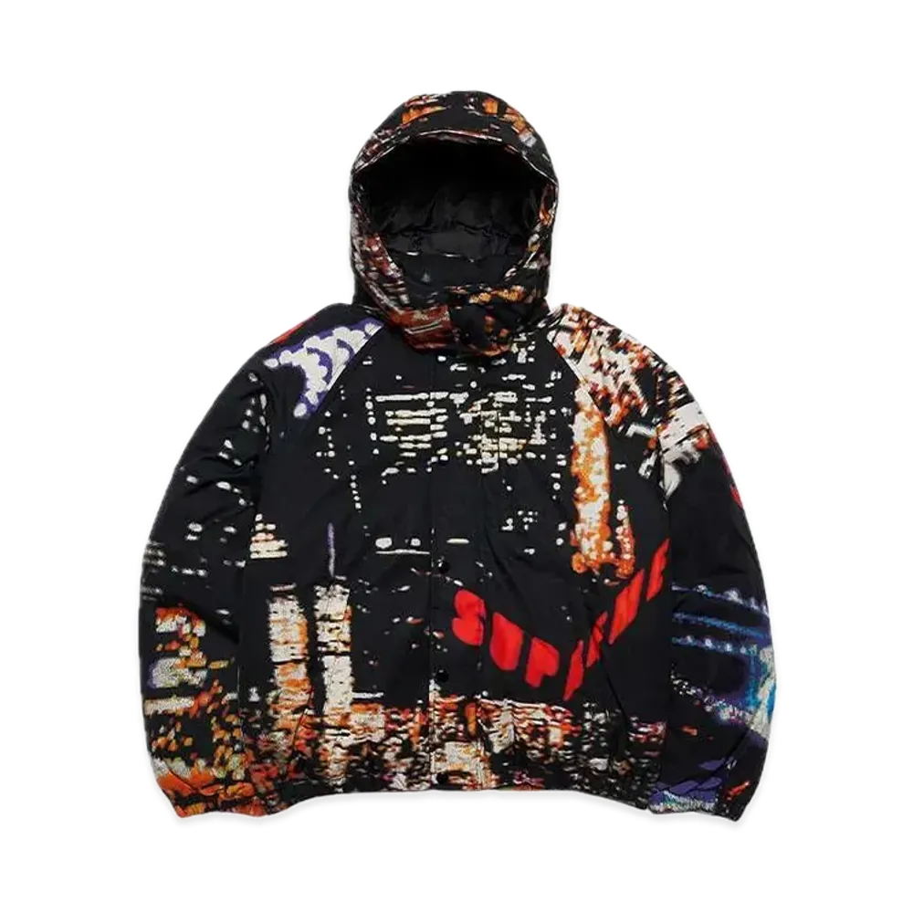 Supreme City Lights Puffy Jacket "Black"