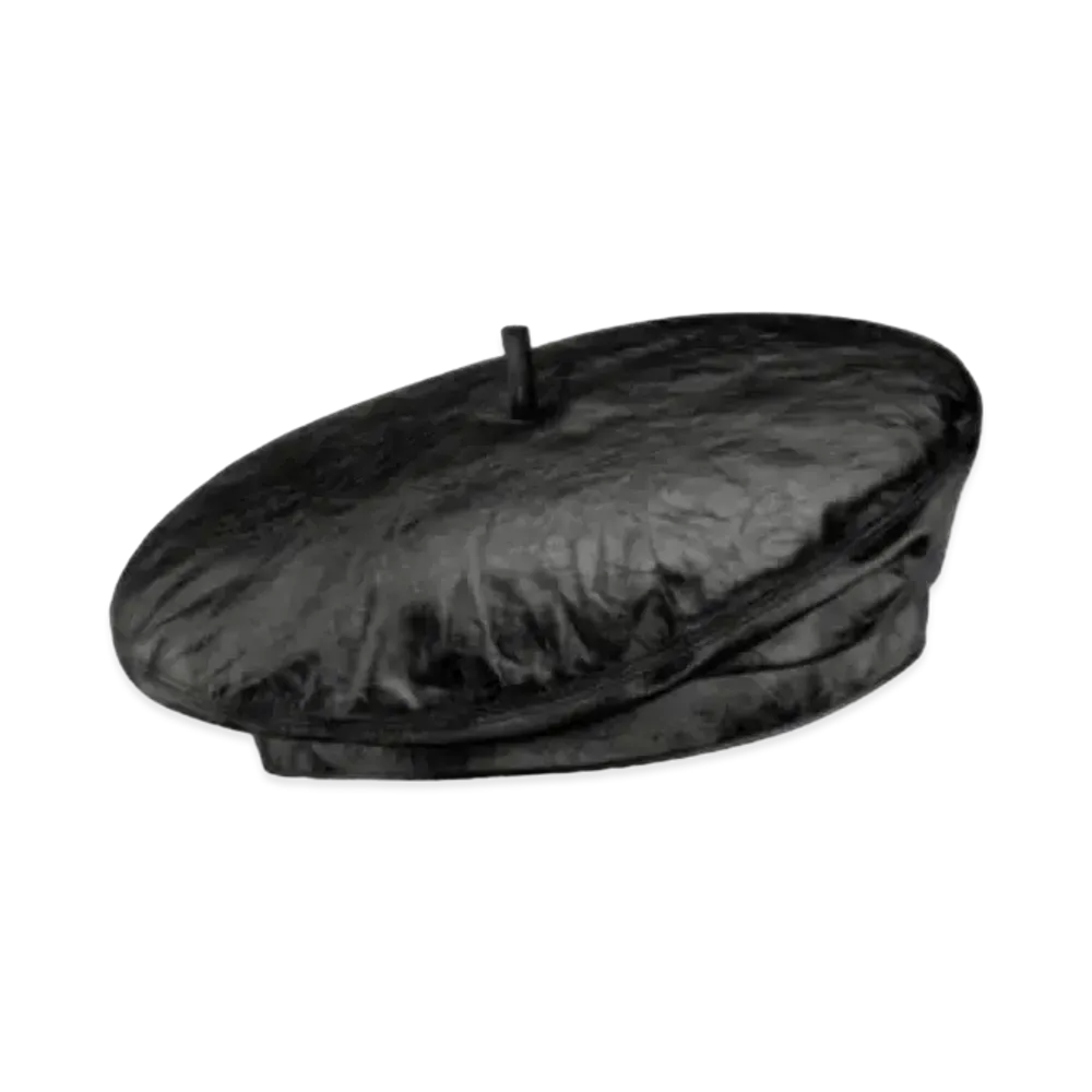 Dior Arty Beret Crinkled Calfskin "Black"