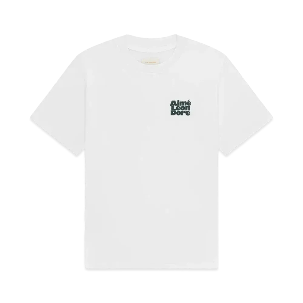 Aime Leon Dore Stacked Logo Tee "White"