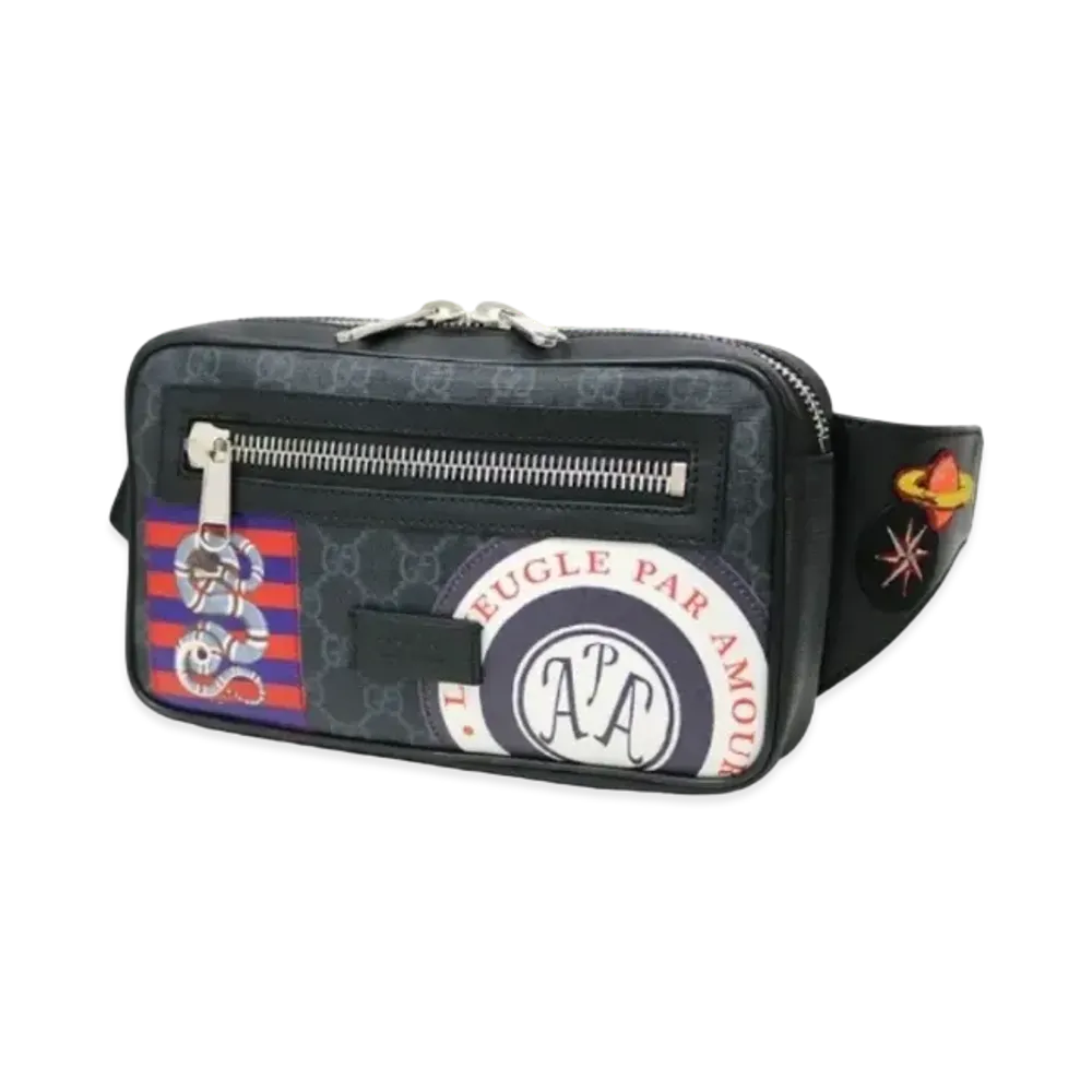 GUCCI Courier GG Supreme"Black"