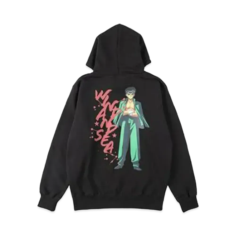 WIND AND SEA x 幽☆遊☆白書 Hoodie (Yusuke) "Black"