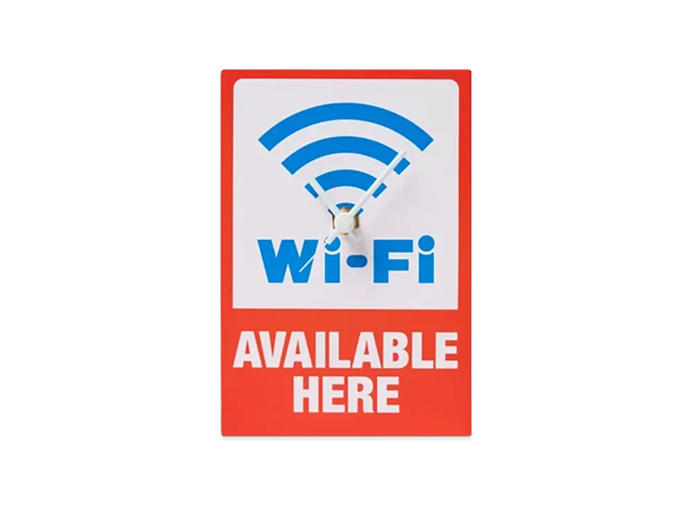 Mercedes Anchor inc. Wifi Clock "Red"