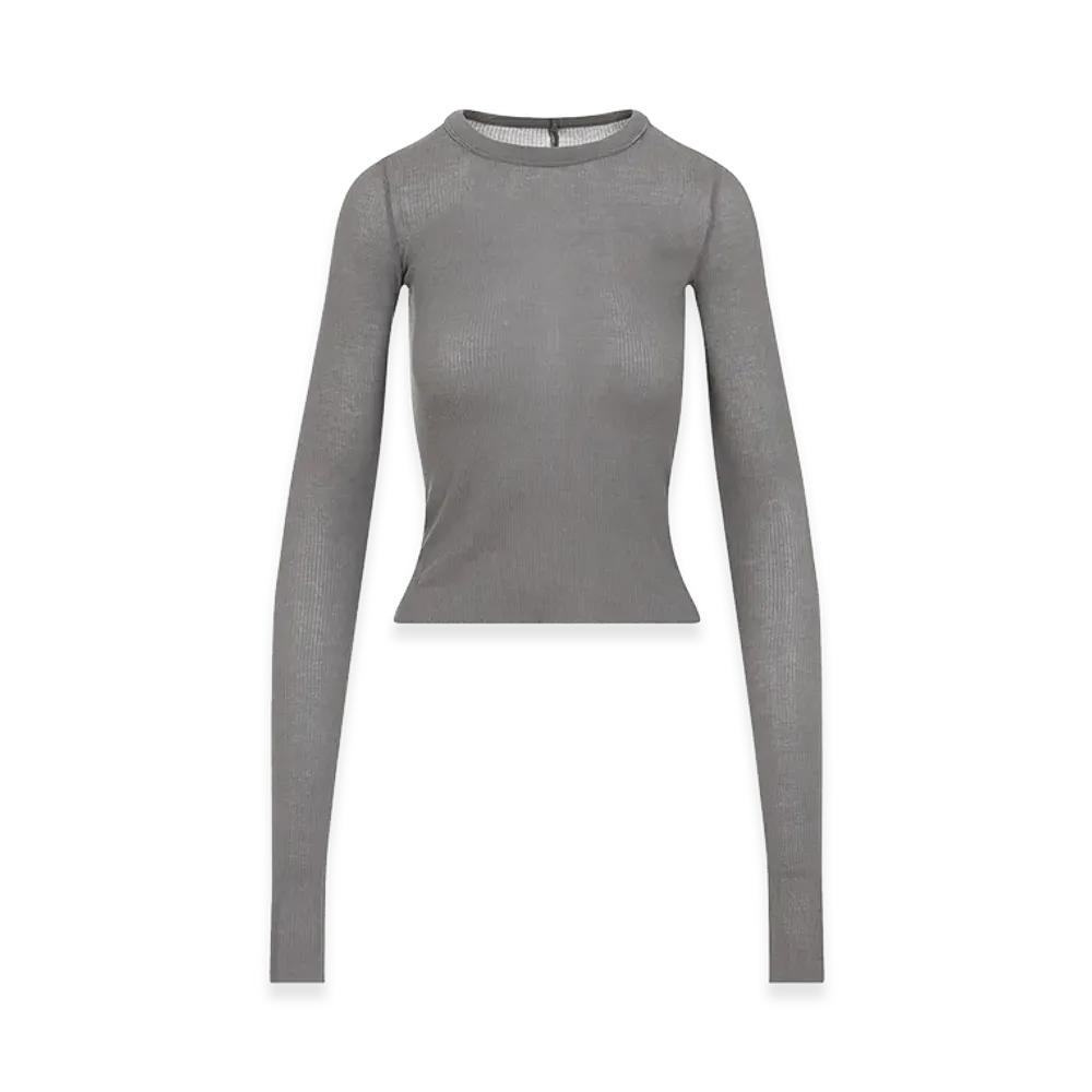 Rick Owens Women's Long Sleeve T-Shirts "Gray"