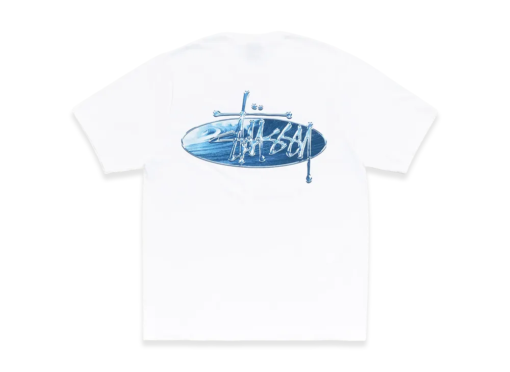 Stussy Wave Oval Tee "White"
