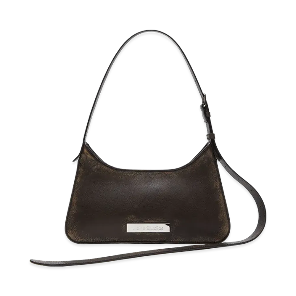 Acne Studios Platt Mini Shoulder Bag "Dark Brown/Beige"