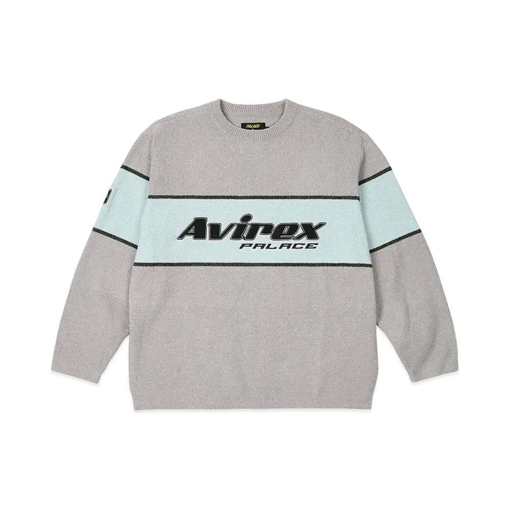 PALACE Avirex Chenille Knit "Grey"