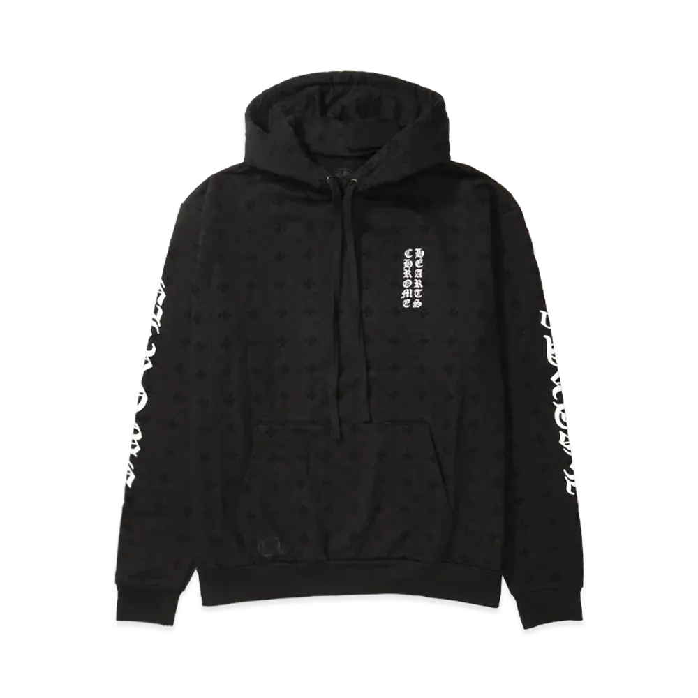 Chrome Hearts CH Plus All Over Print Horseshoe Hoodie "Black"