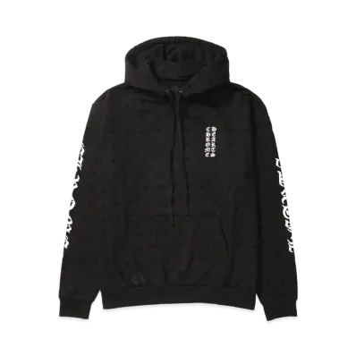 Chrome Hearts CH Plus All Over Print Horseshoe Hoodie "Black"