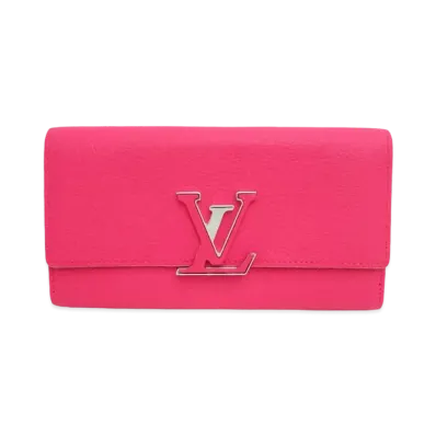 Louis Vuitton Capucines Wallet Taurillon Leather "Hot Pink"