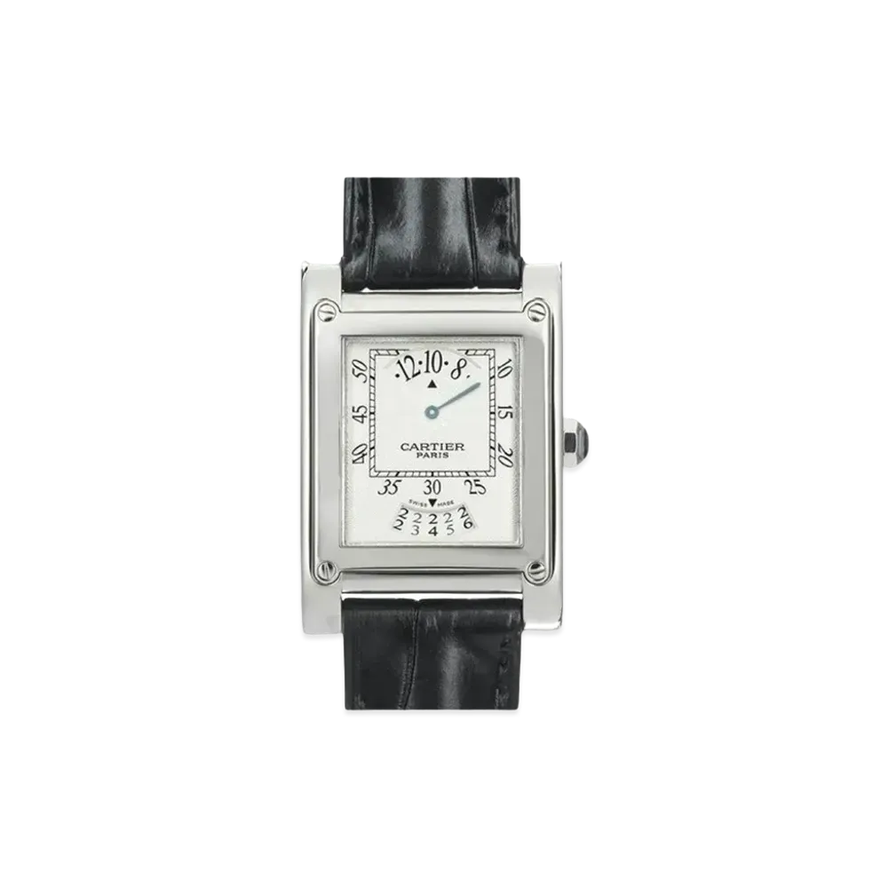Cartier Tank A Vis Time & Calendar "Silver" W1534551