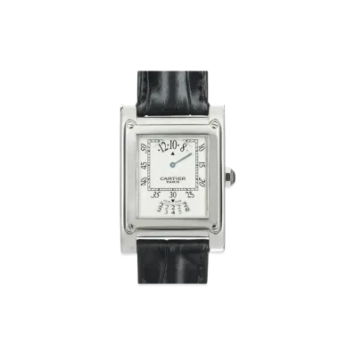 Cartier Tank A Vis Time & Calendar "Silver" W1534551