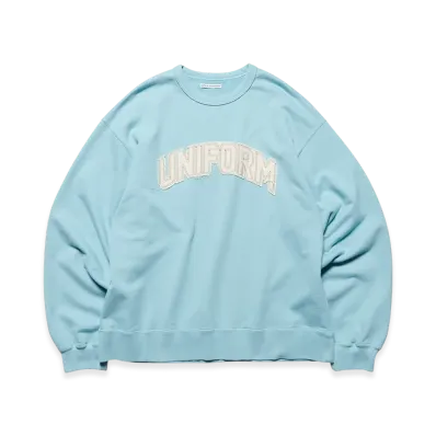 uniform experiment Cut-Out Logo Sweatshirt "Light Blue"