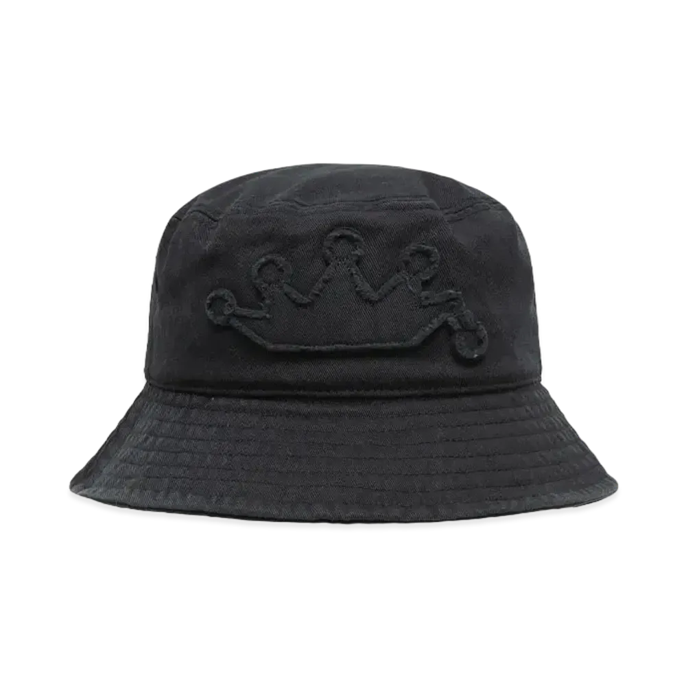 Stussy Bucket Hat Crown Applique "Black"
