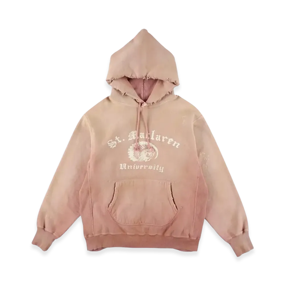BOW WOW St. Maclaren Univ. Hoodie Aged "Pink"