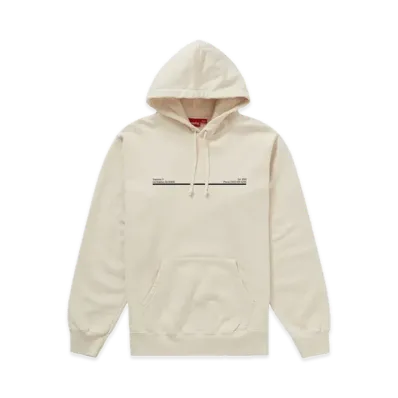 Supreme Shop Hooded Sweatshirt Los Angeles "Natural"