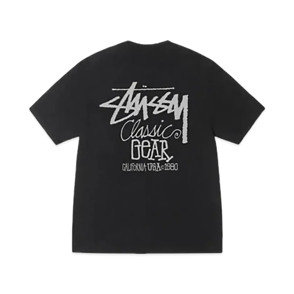 Stussy Classic Gear Tee Pigment Dyed "Black"