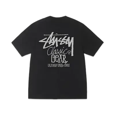 Stussy Classic Gear Tee Pigment Dyed "Black"