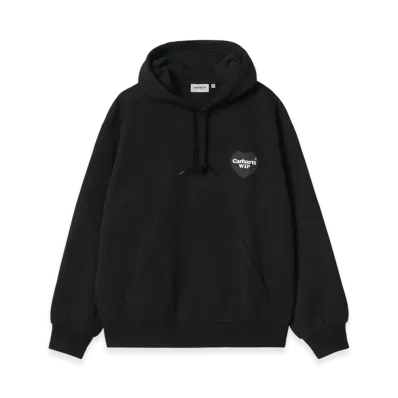 Carhartt WIP Hooded Heart Sweatshirt "Black"