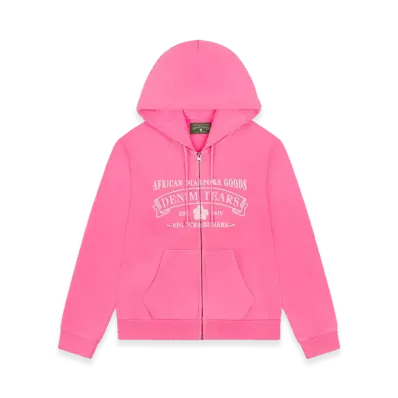 DENIM TEARS ADG Zip Hoodie "Pink"
