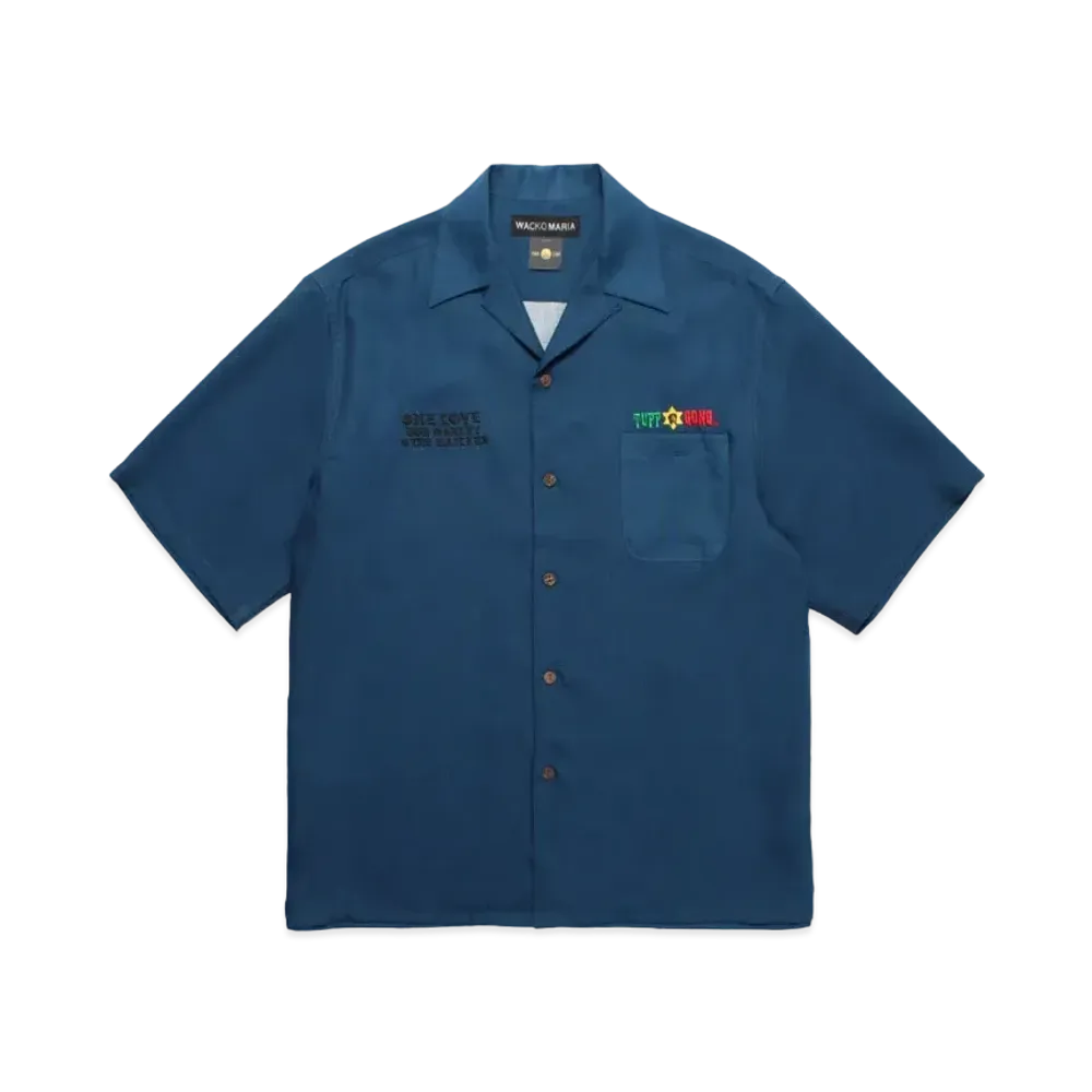 WACKO MARIA x BOB MARLEY Hawaiian Shirt "Navy"