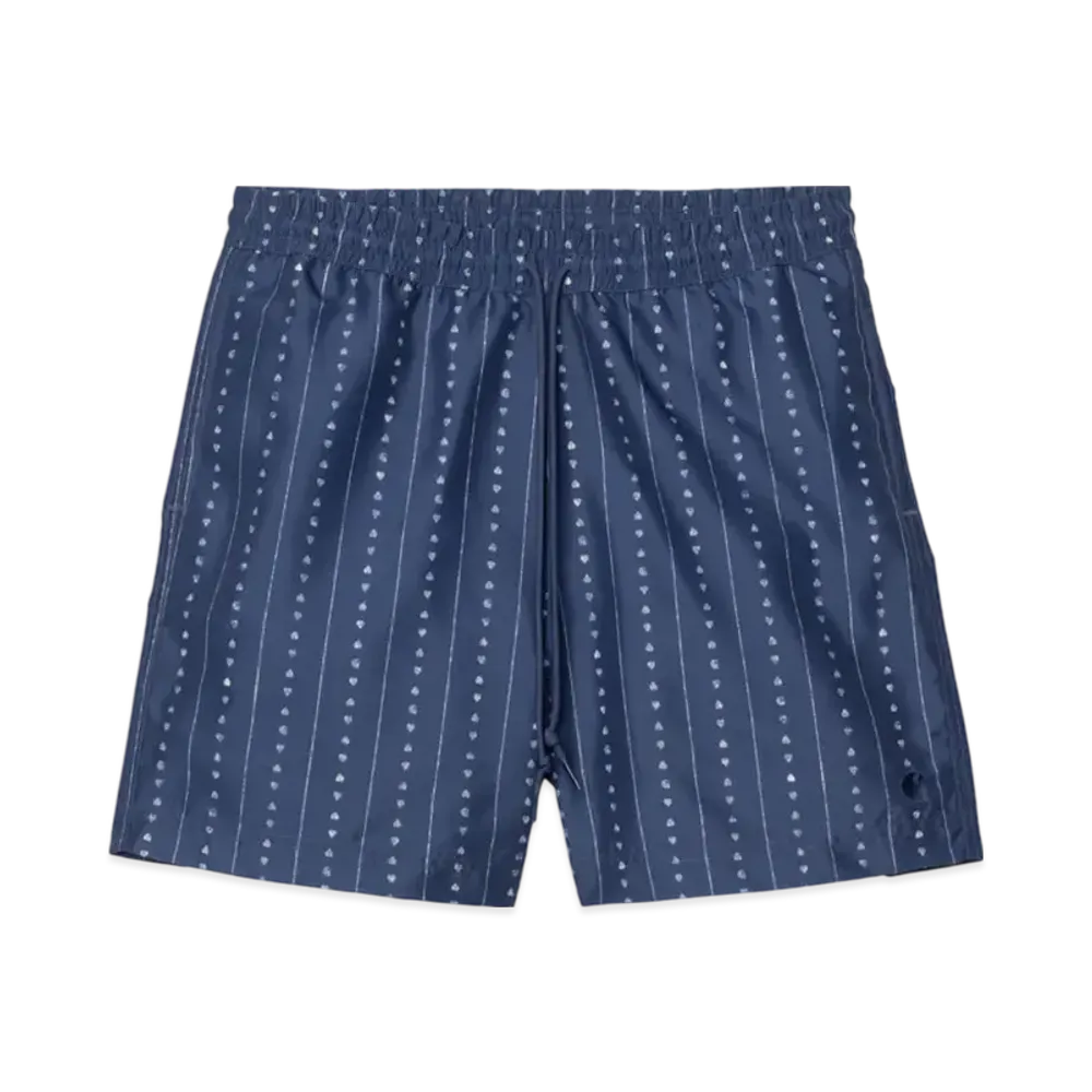 Carhartt WIP Slater Swim Trunks "Heart C Pinstripe Ink/Natural"