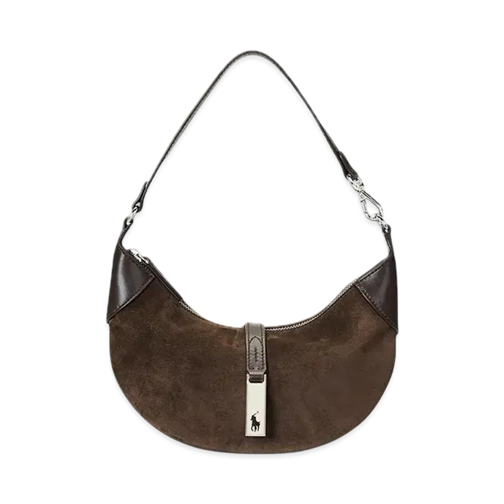 Polo Ralph Lauren Polo ID Suede Mini Shoulder Bag "Brown"