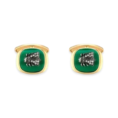 GUCCI Le Marche Des Merveilles Cufflinks "Green"