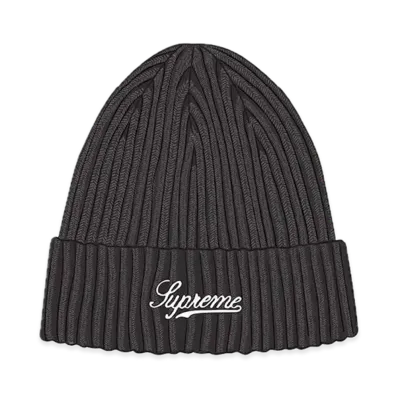 Supreme Bleached Rib Beanie "Black"