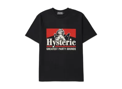 HYSTERIC GLAMOUR Greatest Party Sound T-Shirt "Black"