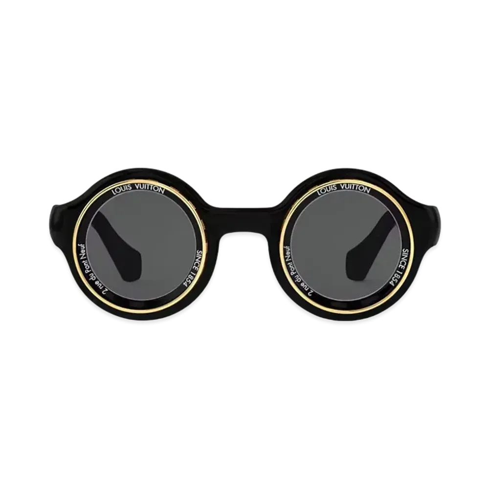 Louis Vuitton LV Super Vision Round Sunglasses "Noir"