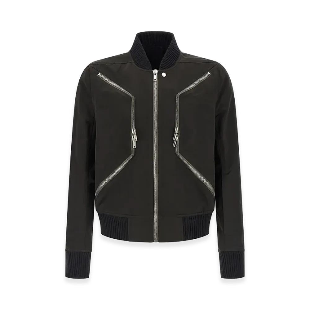 Rick Owens Heizer Flight' Bomber Jacket "Black"