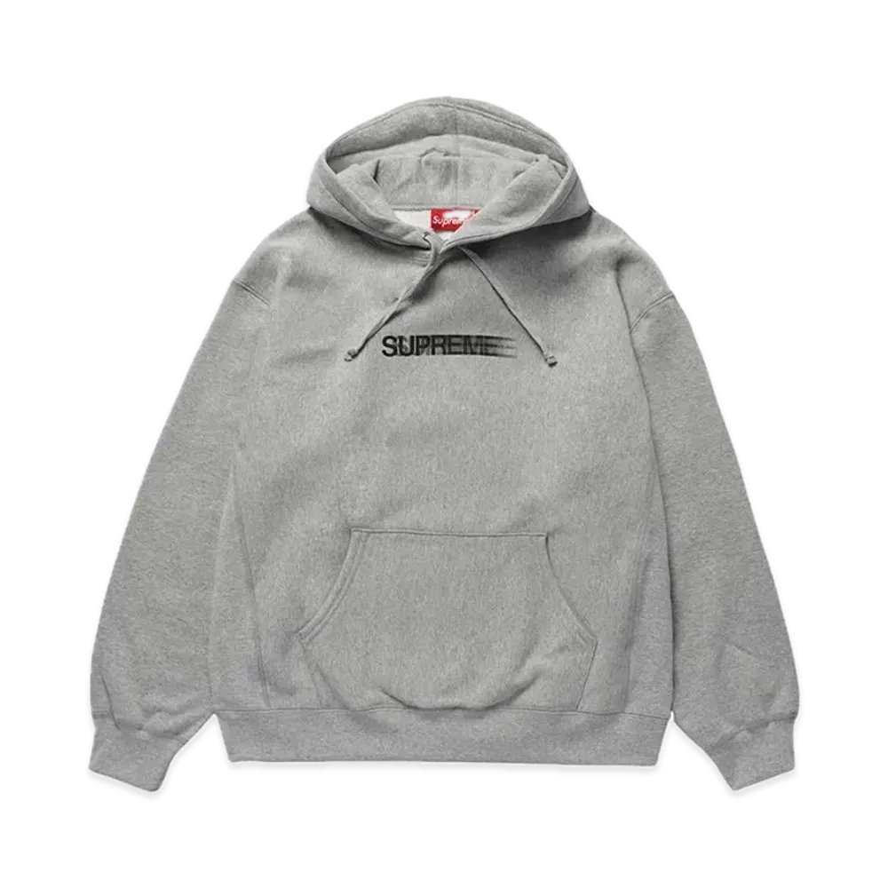 Supreme Motion Logo Hooded Sweatshirt "Heather Grey" (23SS)