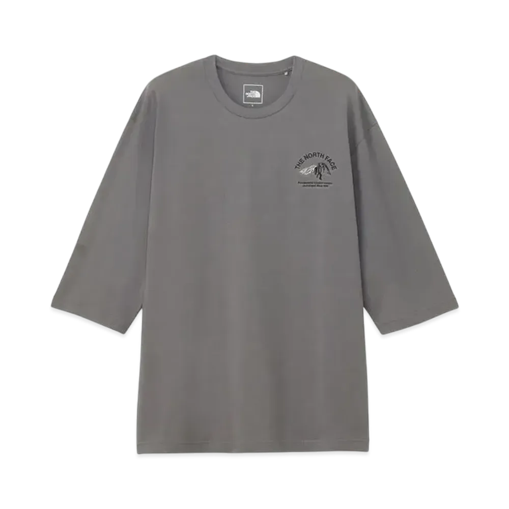 The North Face Quarter Sleeve One Point Logo Tee "Smoked Pearl"