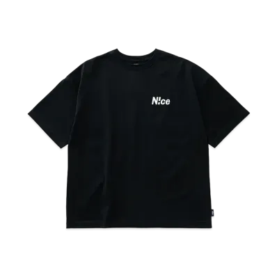 N!ce Embroidery Tee "Black"