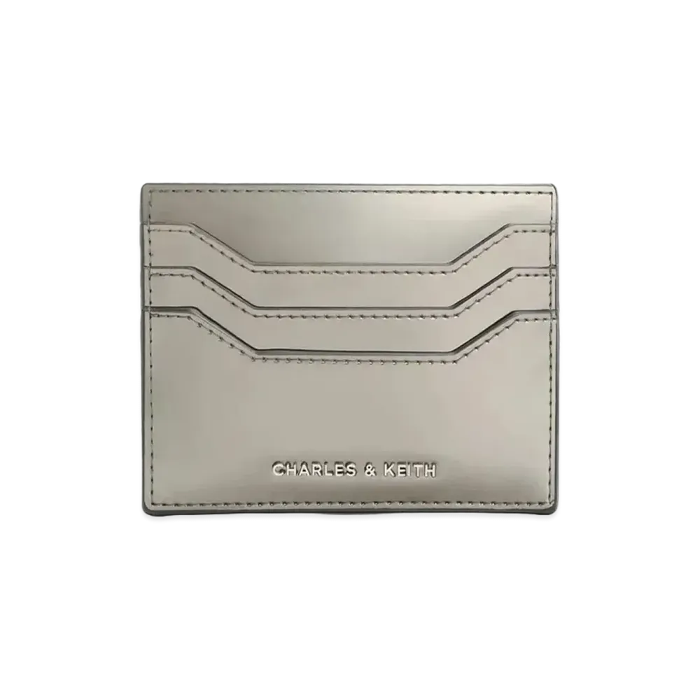 CHARLES & KEITH Multi Slot Card Holder "Pewter"