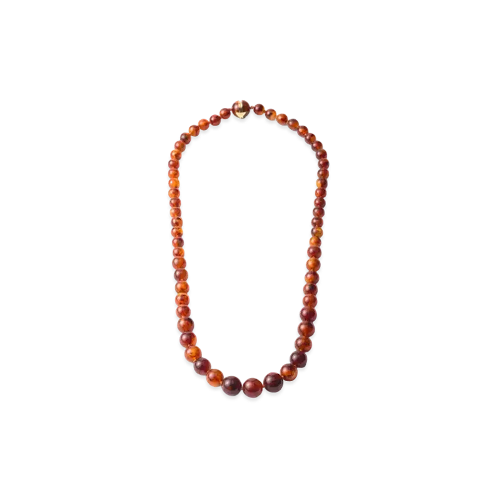 PRADA Plexiglas Necklace "Copper Brown Tortoiseshell"