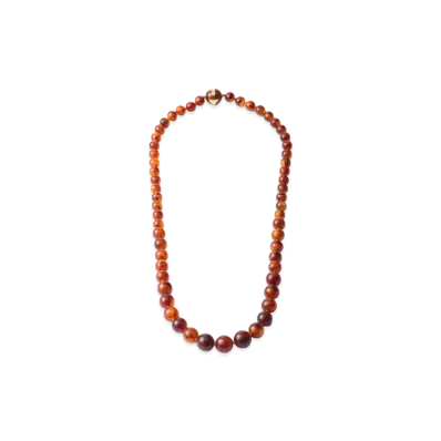 PRADA Plexiglas Necklace "Copper Brown Tortoiseshell"