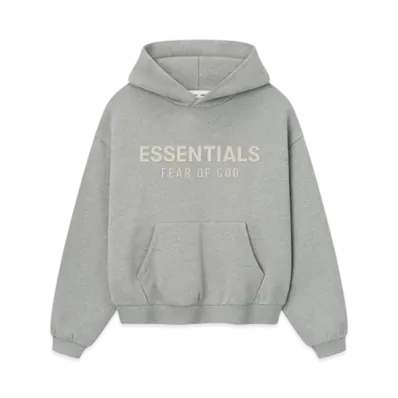 FEAR OF GOD ESSENTIALS Kids Fleece Hoodie "Concrete Heather"