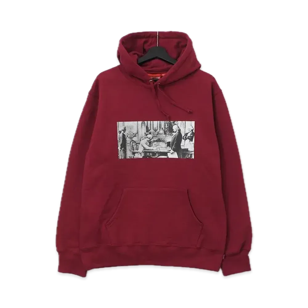 Supreme x Mike Kelley Franklin Hooded Sweatshirt "Magenta"