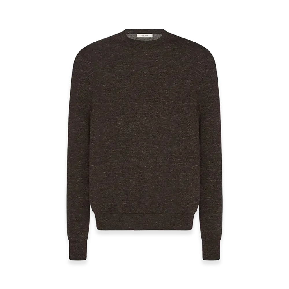 The Row Botero Cashmere, Silk and Linen Top "Chocolate"