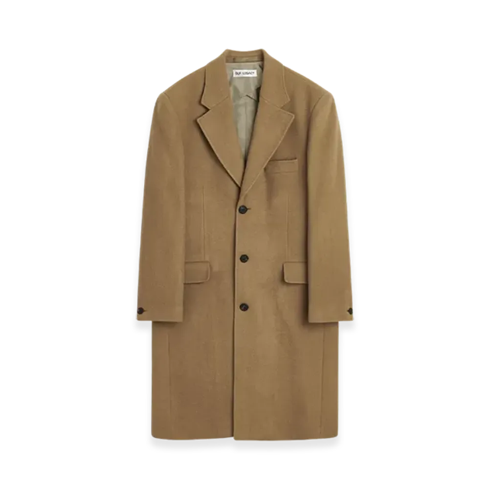 OUR LEGACY Dolphin Coat Slyly Herringbone "Camel"
