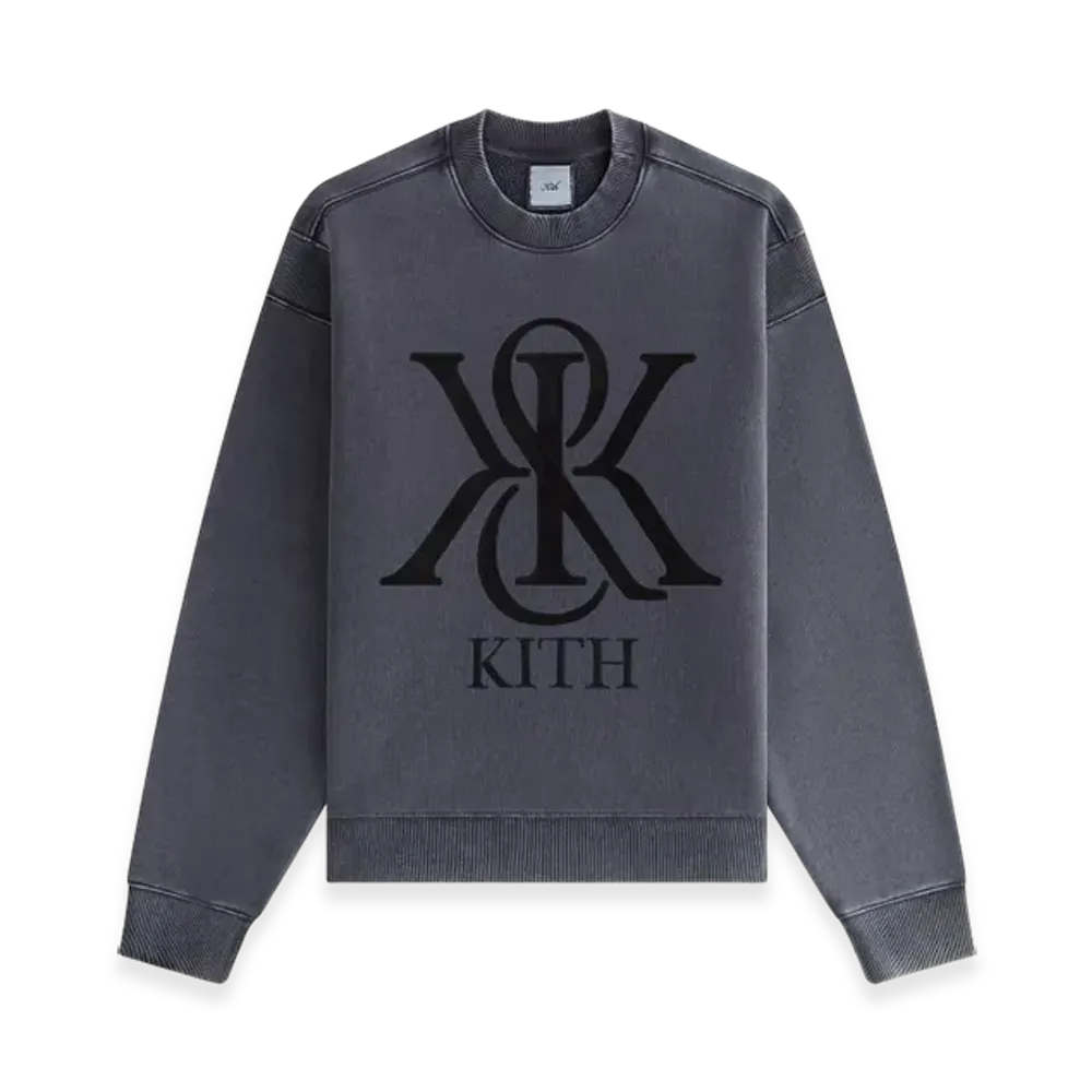Kith Women's Asher III Crest Crewneck "Black"