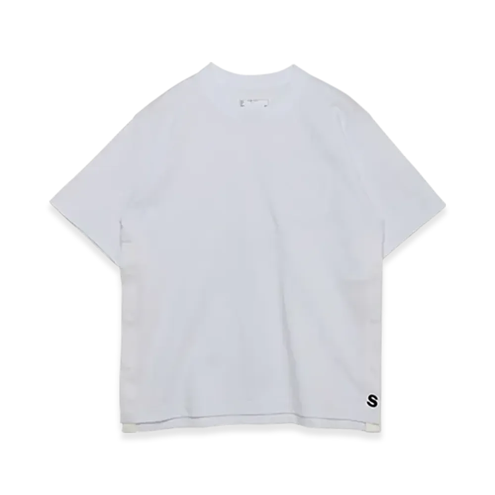 sacai S Cotton Jersey T-Shirt "White"