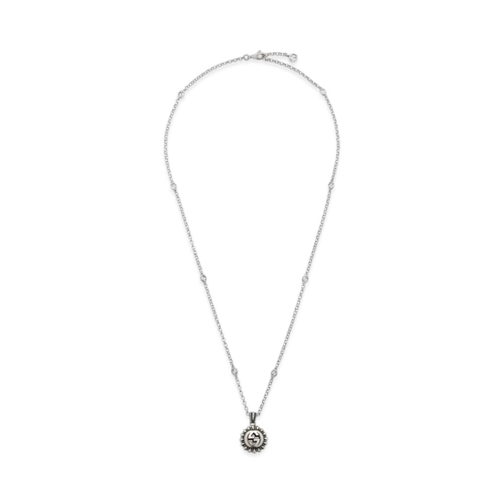 GUCCI Interlocking G Necklace "Silver"